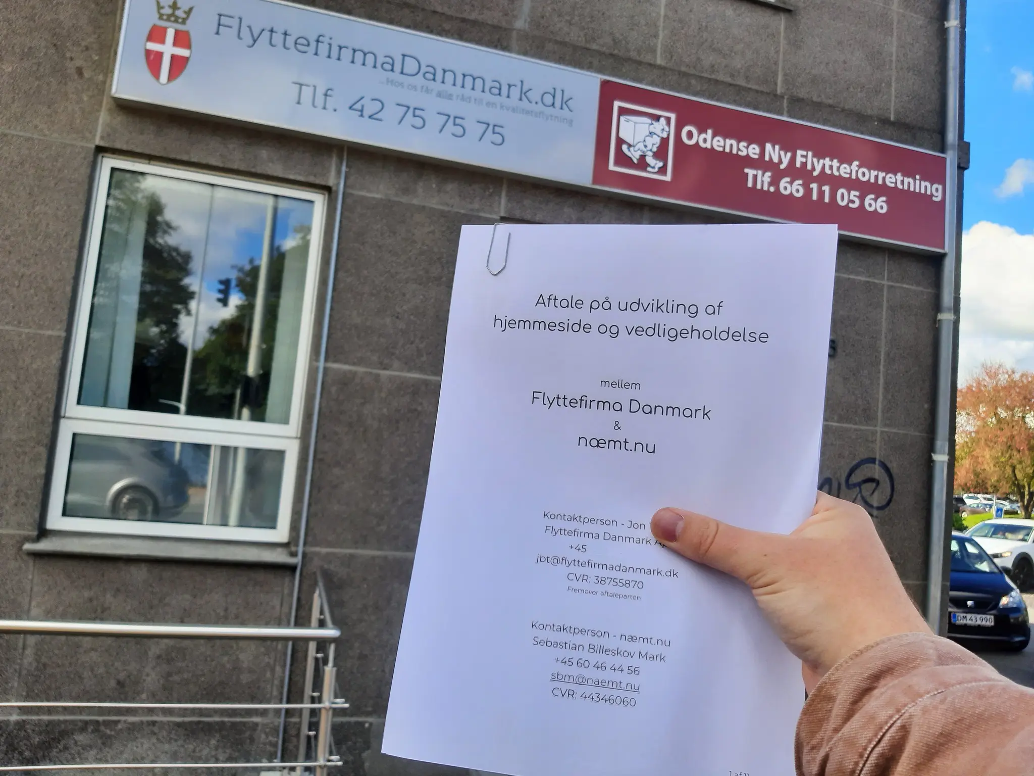 Kontrakt med Flyttefirma Danmark