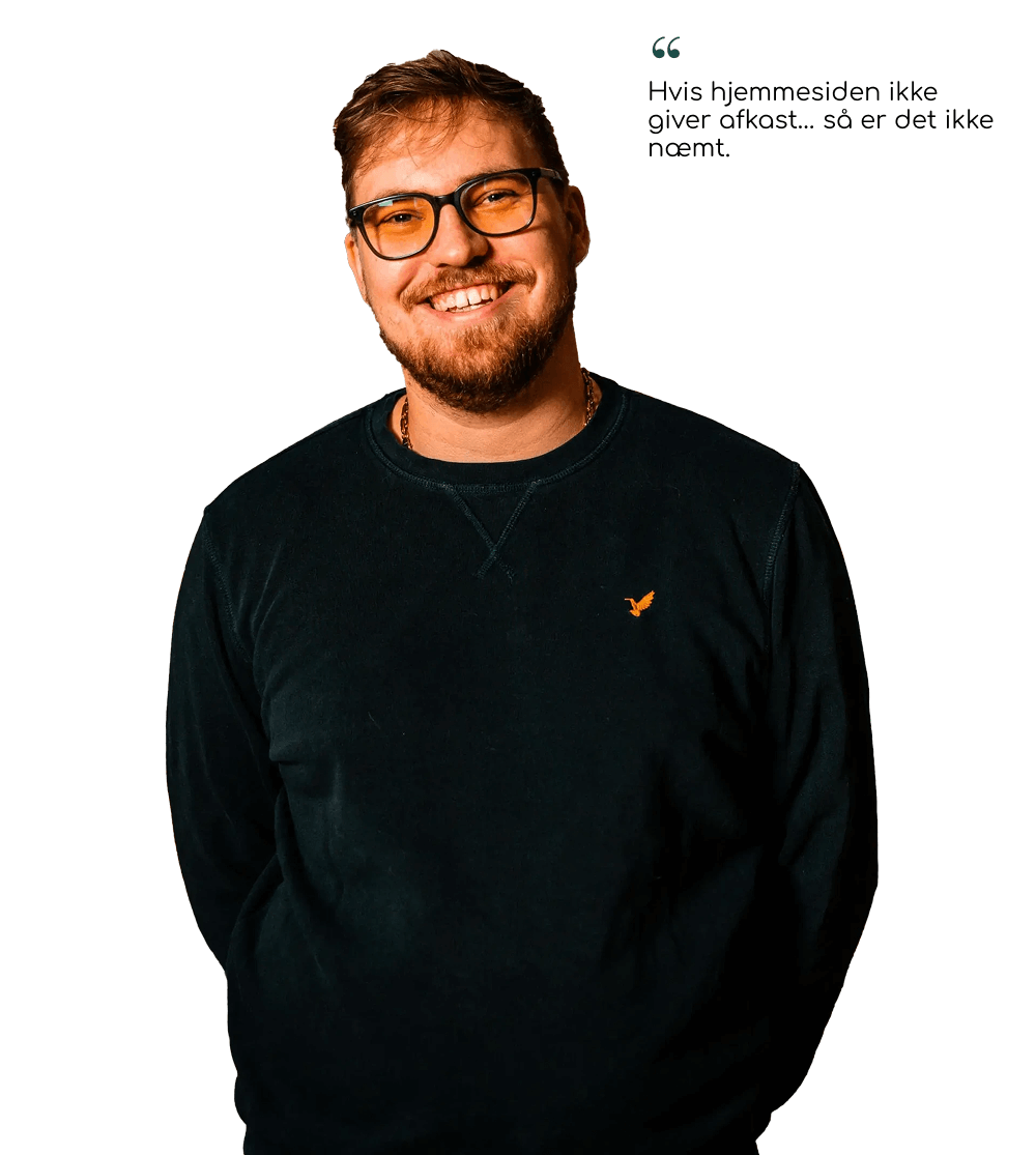 Sebastian fra næmt.nu hjælper med en professionel hjemmeside