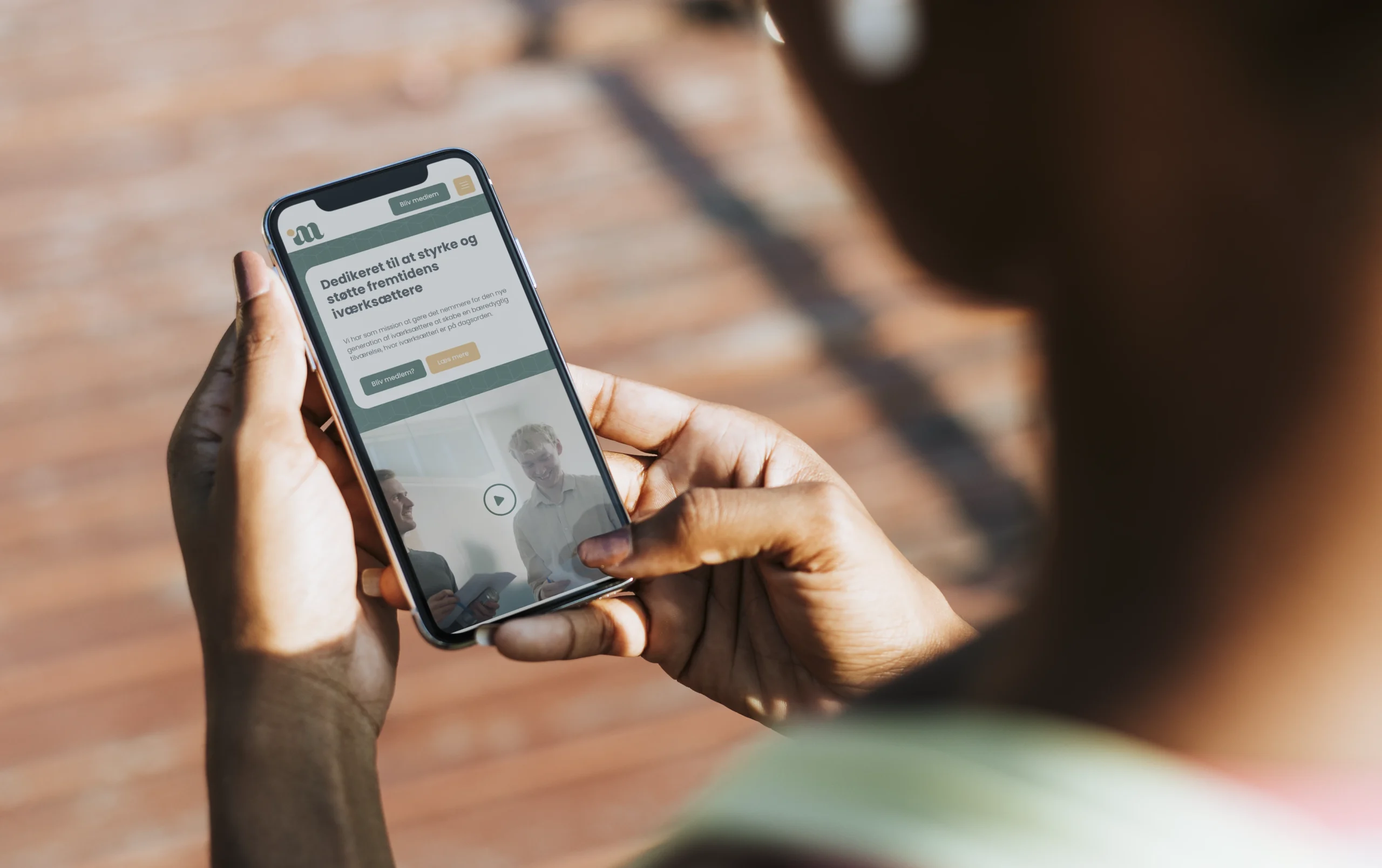 Morgendagens Iværksættere mobilvenlig hjemmeside af næmt.nu webbureau