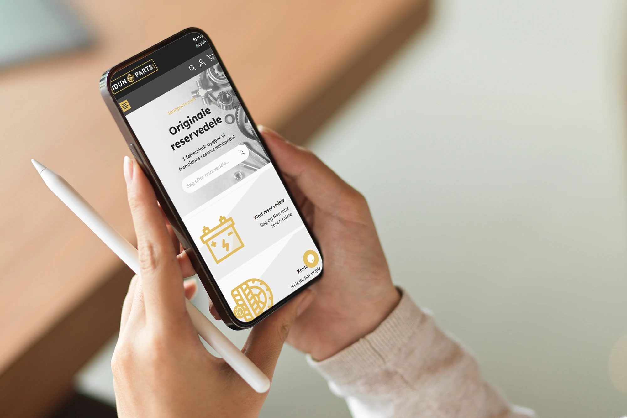 Idunparts.com mobilresponsiv webshop
