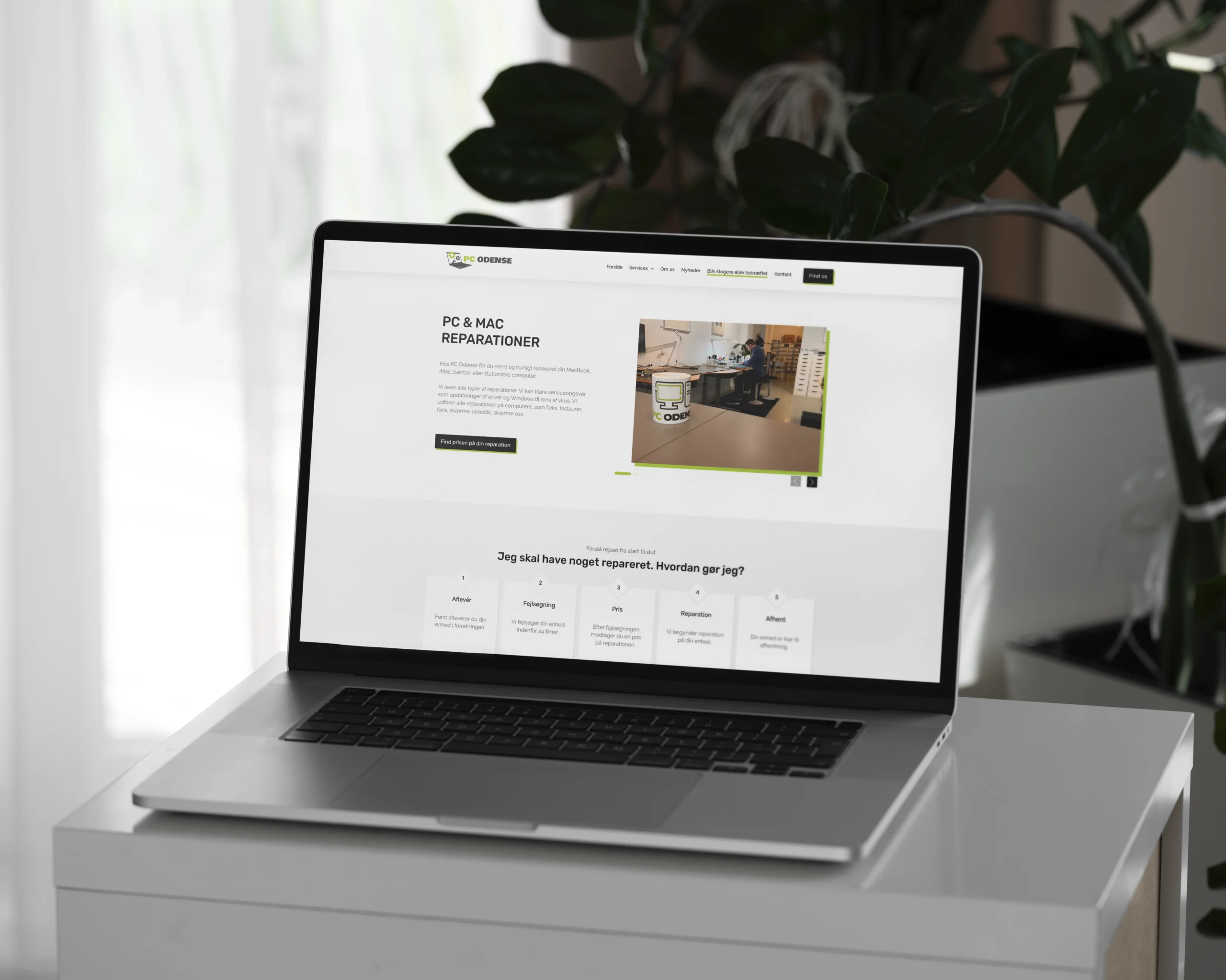 PC Odense hjemmeside med SEO-optimering
